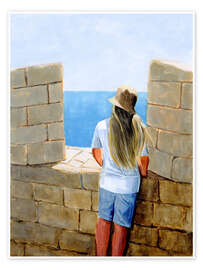 Wall print Ruby In Lindos - Sarah Morrissette