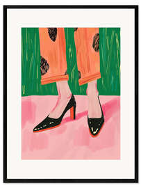 Gerahmter Kunstdruck Schicker Spaziergang