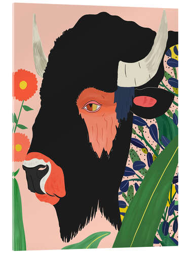 Cuadro de metacrilato Floral Bison