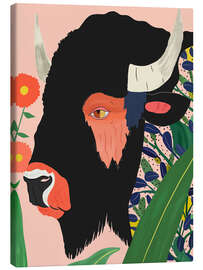 Tableau sur toile Floral Bison - Artsy Sesta