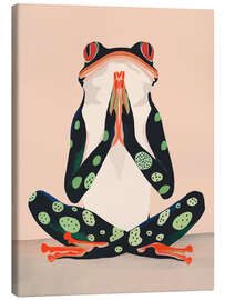 Tableau sur toile Yoga Frog - Artsy Sesta