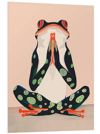 Hartschaumbild Yoga-Frosch - Artsy Sesta
