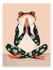 Wall print Yoga Frog - Artsy Sesta