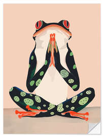 Wandsticker Yoga-Frosch - Artsy Sesta