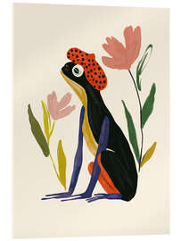 Tableau en verre acrylique Parisian Frog - Artsy Sesta