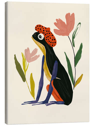Canvas print Parisian Frog