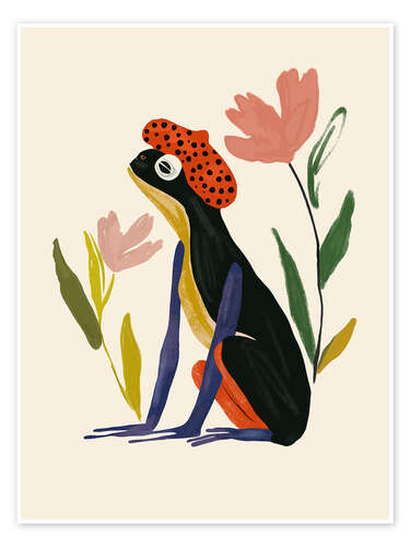 Poster Parisian Frog
