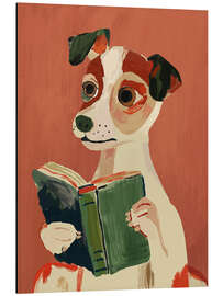 Obraz na aluminium The Bookish Dog - Artsy Sesta