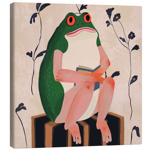Obraz na płótnie The Bookish Frog