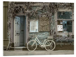 Acrylic print Classic Bicycle Cafe Charm - Assaf Frank