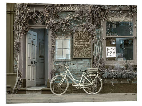 Obraz na aluminium Classic Bicycle Cafe Charm