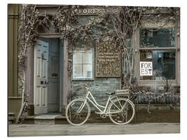 Obraz na aluminium Classic Bicycle Cafe Charm - Assaf Frank