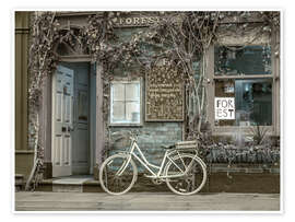 Wall print Classic Bicycle Cafe Charm - Assaf Frank