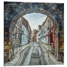 Obraz na aluminium Historic Stone Archway Street, York - Assaf Frank