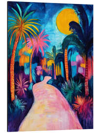 Quadro em alumínio Tropical full moon - DejaReve