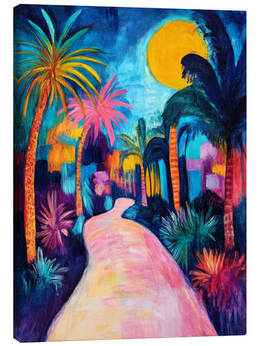 Canvas print Tropical full moon