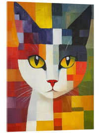 Acrylic print Cubic Cat - DejaReve