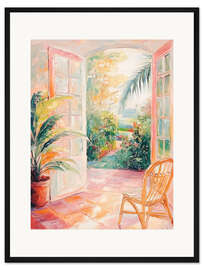 Gerahmter Kunstdruck Cremiger Morgen