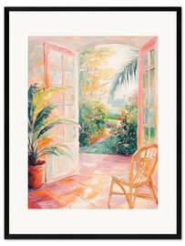 Gerahmter Kunstdruck Cremiger Morgen