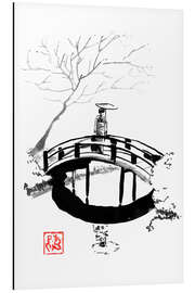 Aluminium print Geisha on the bridge - Péchane