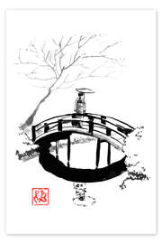 Tavla Geisha on the bridge - Péchane