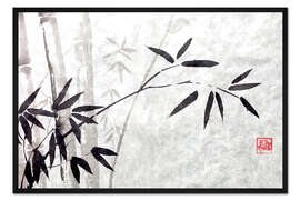 Gerahmter Kunstdruck Bambus