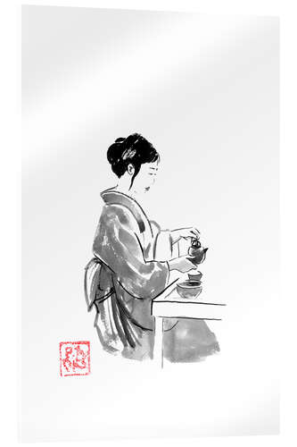Akrylbilde Serving tea