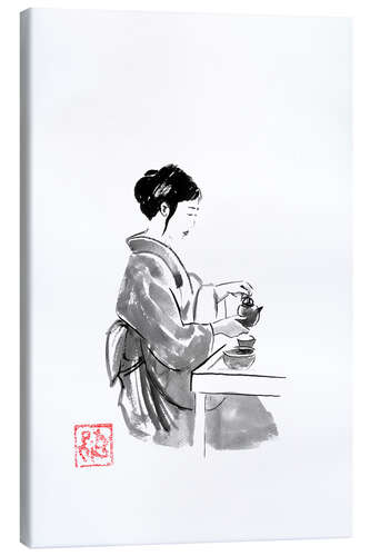 Stampa su tela Serving tea