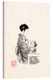 Obraz na drewnie Serving tea - Péchane