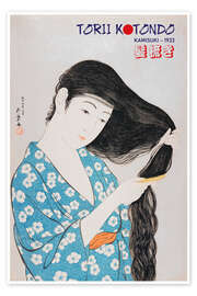 Wall print Torii Kotondo Geisha - Kamisuki, 1933 - HDMI2K