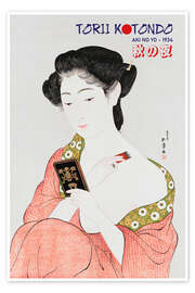 Wall print Torii Kotondo Geisha - Aki No Yo, 1934 - HDMI2K