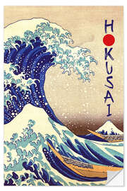 Wall sticker The Great Wave of Kanagawa - Katsushika Hokusai I