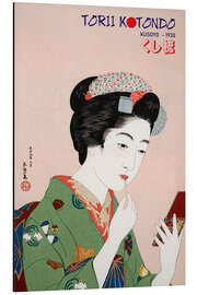 Aluminium print Torii Kotondo Geisha - Kusoyo, 1930 - HDMI2K