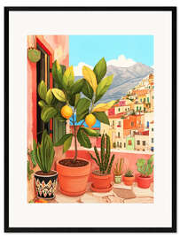 Gerahmter Kunstdruck Sommer in Italien