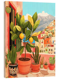 Tableau en bois Summer in Italy