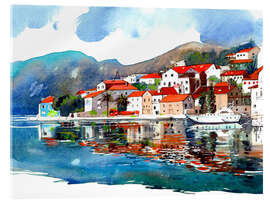 Acrylic print Perast, Montenegro - Anastasia Mamoshina
