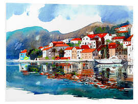 Hartschaumbild Perast, Montenegro