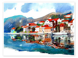 Wall print Perast, Montenegro - Anastasia Mamoshina