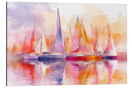 Alumiinitaulu Colourful sailboats - Jörg Gamroth