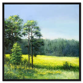 Gerahmter Kunstdruck Sommerlandschaft