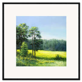 Gerahmter Kunstdruck Sommerlandschaft