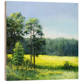 Obraz na drewnie Summer landscape - Ludmila Gittel