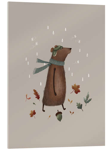 Acrylic print Bernard Bär enjoys autumn