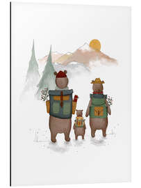 Magnettafel Abenteuer der Bärenfamilie