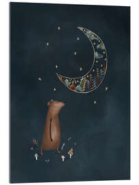 Quadro em acrílico Bernard Bear in the moonlight - Urchin Bay