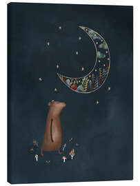 Quadro em tela Bernard Bear in the moonlight - Urchin Bay