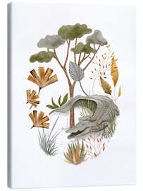 Quadro em tela Happy Crocodile - Urchin Bay