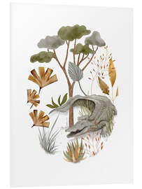 Quadro em PVC Happy Crocodile - Urchin Bay