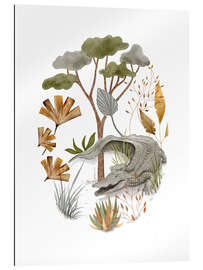 Stampa su plexi-alluminio Happy Crocodile