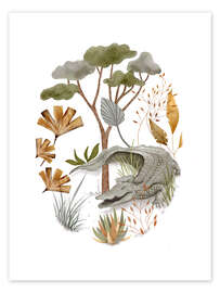 Tableau Happy Crocodile - Urchin Bay